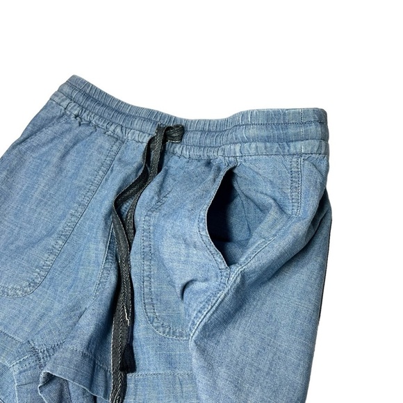 J. CREW Point Sur Seaside Chambray Drawstring Shorts Women's Size XS - Picture 11 of 16